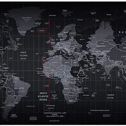 STARVOKES Map Large Keyboard & Mouse Pad for Desk | Anti-Slip Rubber Base 80*30cm Non Slip Base Mousepad-image-42