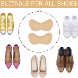 tapahpriyay 2pair Self-Adhesive Heel Grips Liner Cushion Inserts for Loose Shoes Foot Support image 5