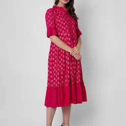 kalaxi Viscose Rayon Stitched Anarkali Gown image 4