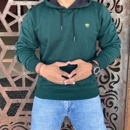 we perfect Men Full Sleeve Solid Hooded Sweatshirt-picture-16