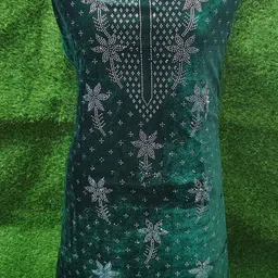 jebbar Unstitched Velvet Kurta & Palazzo Material Embroidered image 2