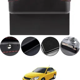 maties Universal Car Side Seat Gap Pocket With Phone,Key,Coin,Wallet Holder Black-52 Car Side Seat Catcher-picture-33