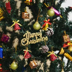 ecraftindia Multicolour Plastic Christmas Tree Decorative Hanging Ornaments image 2