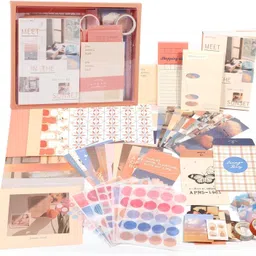 sancorp 265 Pcs Vintage Sunset Aesthetic Scrapbook Kit,Journal Supplies Kit Theme, Scrapbook Kit-picture-22