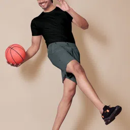 flicfol Self Design Men Grey Casual Shorts image 5