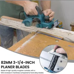 verilux 10pcs Replacement Blades for Wood Planer Universal HSS 10Pcs Replacement Blades for Wood Planer 3.23 Inch Durable HSS Blades Universal Corded & Cordless Planer image 5