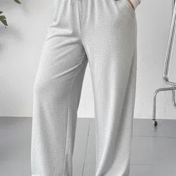 dockstreet Women Striped Grey Track Pants-picture-17