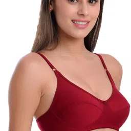 lady soft Pack of 6 Women T-Shirt Non Padded Bra image 5