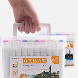 tlismi Dual Tip Colorful Waterproof Alcohol Based Ink Broad & Fine Tip Art Pen Set image 5