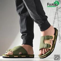 footup Super Soft|Orthopedic|Comfortable|Lightweight|Diabetic Men Slippers image 2
