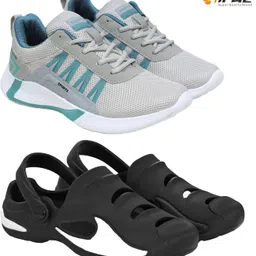 Birde Stylish Combo Pack of 2 Lightweight Gym, Running Shoes With Clogs Walking Shoes For Men-picture-23