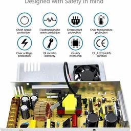 SHREE INDUSTRIESS DC Switching Switch Power Supply for LED Strip, CCTV 12V - 25Amp- 300 Watts PSU image 4
