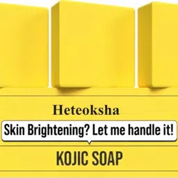 heteoksha Kojic Acid 2% Soap with Niacinamide Reduce Pigmentation For All Skin Types image 1