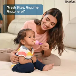 mahirat 1-Pic Baby Fresh Fruit Feeder Pacifier, BPA Free Food-Grade Silicone Baby Feeder Teether and Feeder image 3