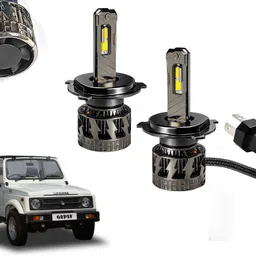 auto pearl H4 Headlight Led with Better Dissipation Fan water Resistant White Light_T099 Headlight Car LED for Maruti Suzuki (12 V, 280 W) image 1