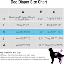 qpets 2 Pack Pet Use Soft Reusable Female Dogs Diapers 120ml Washable Dog Diapers image 4