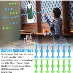 birthday popper Suction Toy|Pack of 20 |Pop Sucker Darts, Building Blocks, Fidget Toys image 5