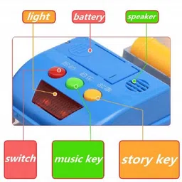 ktrs Musical Cement Concrete Mixer Toy Truck for Kids with Movable Mixer Drum and Colorful Light Effects & Sound (Cement Mixer) image 3