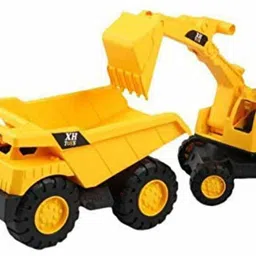kru mir Unbreakable Super Builder Complete Set 3 in 1 Dumper, Excavator, Bulldozer Small Size Construction Toy for Kids | Push and Go Construction Toys for Kids Boys-picture-25