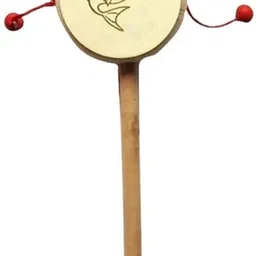 rainbowstore Eco-Friendly 4 Wooden toddler baby Rattles suitable for Born babies Rattle image 2