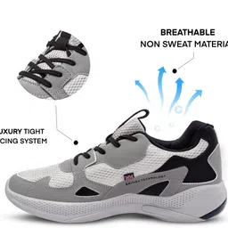 xxuma Unisex Grey Running Shoes Casuals For Men image 4