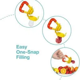saraswati kart Baby Spoon Feeding Finger Brush & Fruit Feeder BPA free (Pack of 3) - Silicone image 3