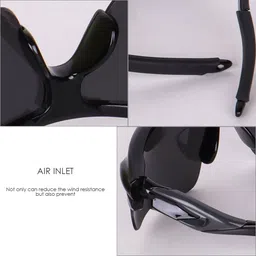 shadeeye UV Protection, Night Vision, Riding Glasses, Mirrored, Photochromatic Lens Wrap-around Sunglasses (Free Size) image 4