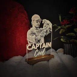 unique miniature MS Dhoni USB Table Lamp Table Lamp image 2