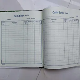 Peeplvalue Cash Book Copy Preprinted Cash book with Hard binding Cover for long durability 0-Part Cash Book-picture-12