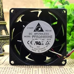 Enormity Delta PFR0848XHE DC Brushless Fan 48V-1.50A Cooling Fan,80 x 80 x 38 mm 4Wire Cooler-picture-40