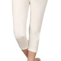 Regular Women White Capri-image-2