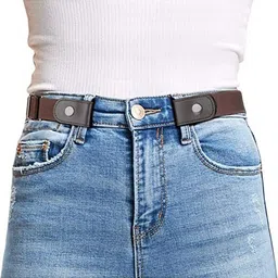 Women Brown Fabric Belt-image-25