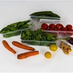 insew Plastic Fridge Container for Kitchen ,Vegetable ,Fruits Box Storage Basket image 3