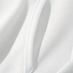 buckbarry Men Solid Hooded Neck White Sweater image 3