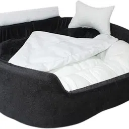 tranding stylish Luxury Blanket With Coller Bed for Dog and Cat XXXL Pet Bed image 2
