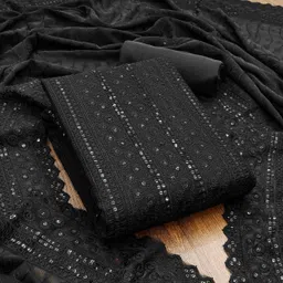 divastri Unstitched Georgette Salwar Suit Material Embroidered-picture-13