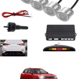 peeps store Universal 4 Silver Reverse Parking Sensor-AP25A19 Universal 4 Silver Reverse Parking Sensor-AP25A19 Parking Sensor image 1