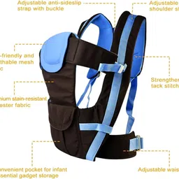 honest baby 4 in 1 Position with Comfortable Head Support & Buckle Straps Baby CarrierA18 Baby Carrier image 4