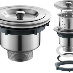 kyoto Kitchen Sink Stainless Steel Push Down Strainer-picture-13