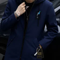 futse peno Men Solid Casual Jacket image 2