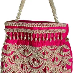 Women Pink Potli-image-3