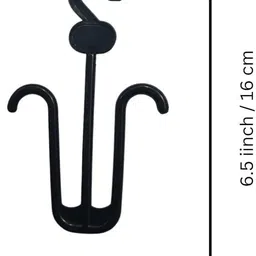 gtb lite Black W Shape Shoe,Slipper Stand Hanger Hook Multipurpose Footwear Organizer Hook 20 image 3