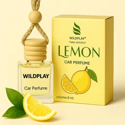 formless Lemon Car Hanging Perfume Car Freshener Diffuser image 1