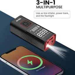 texum TAP-25 190 psi Tyre Air Pump for Car & Bike image 4