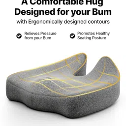 aesgop Memory Foam Chair Pad Pack of 1 Solid 01 image 2