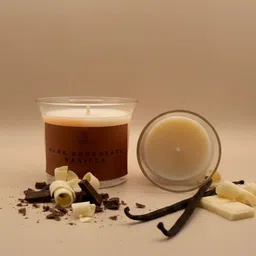 eleven to eleven decor Dark Chocolate Vanilla Scented Candle image 5