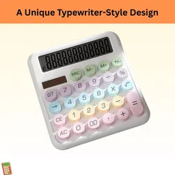 syara Desktop Cute Calculator, 12-Digit Large Display With Aesthetic Candy ColorP128 Desktop Cute Calculator, 12-Digit Large Display With Aesthetic Candy ColorW128 Basic Calculator-picture-26