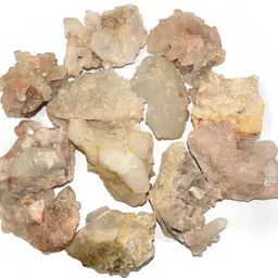 Clear Quartz Geode Cluster 400-500 gm Regular Asymmetrical Quartz Stone-image-33