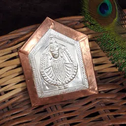 nakoda store Mahalaxmi Devi (Maharashtrian Dev Tak) 3gm Pure Silver Decorative Showpiece-6.98 cm-picture-23