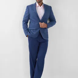 raymond Men Self Design Bandhgala Formal Blazer image 5